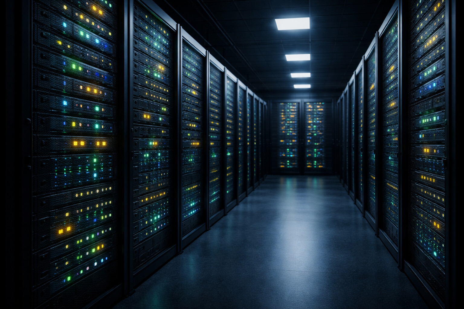 Server room corridor